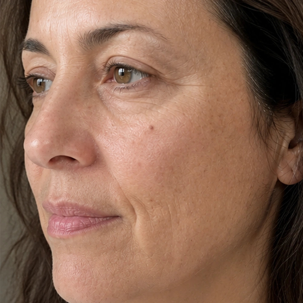 Margaret, 46 — before, deep lines and folds